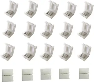 4Pin RGB 5050 LED Light Strip Solderless Connector Adapter for 5050SMD Non-Waterproof RGB LED Strip