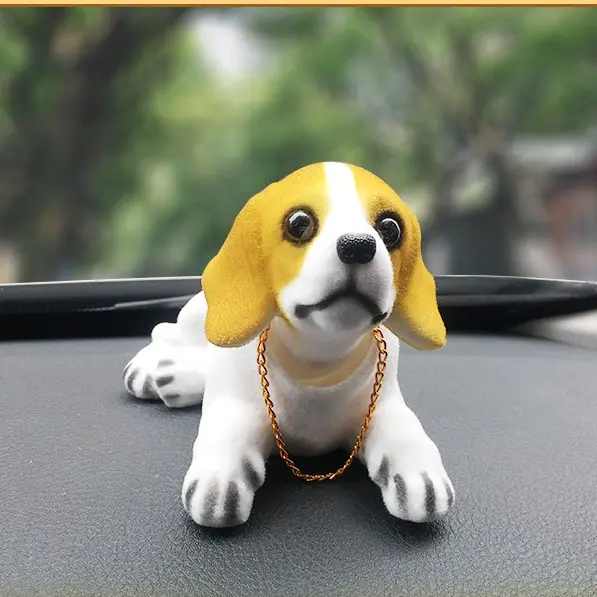OEM Wholesale Gift Car Office Home Decor Resin Craft Cute Animal Toy Nodding Moving Bobble Head Dogs