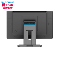 P2 Win11 Terminal POS Desktop layar ganda, | 15.6 "+ 10.1" HD | 8 + 128GB | Dudukan dinding VESA