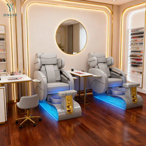 Fauteuil de pédicure spa magnétique personnalisé avec massage du dos, fauteuil de pédicure de luxe à dossier haut pour <span class=keywords><strong>salon</strong></span> - Product Image 4