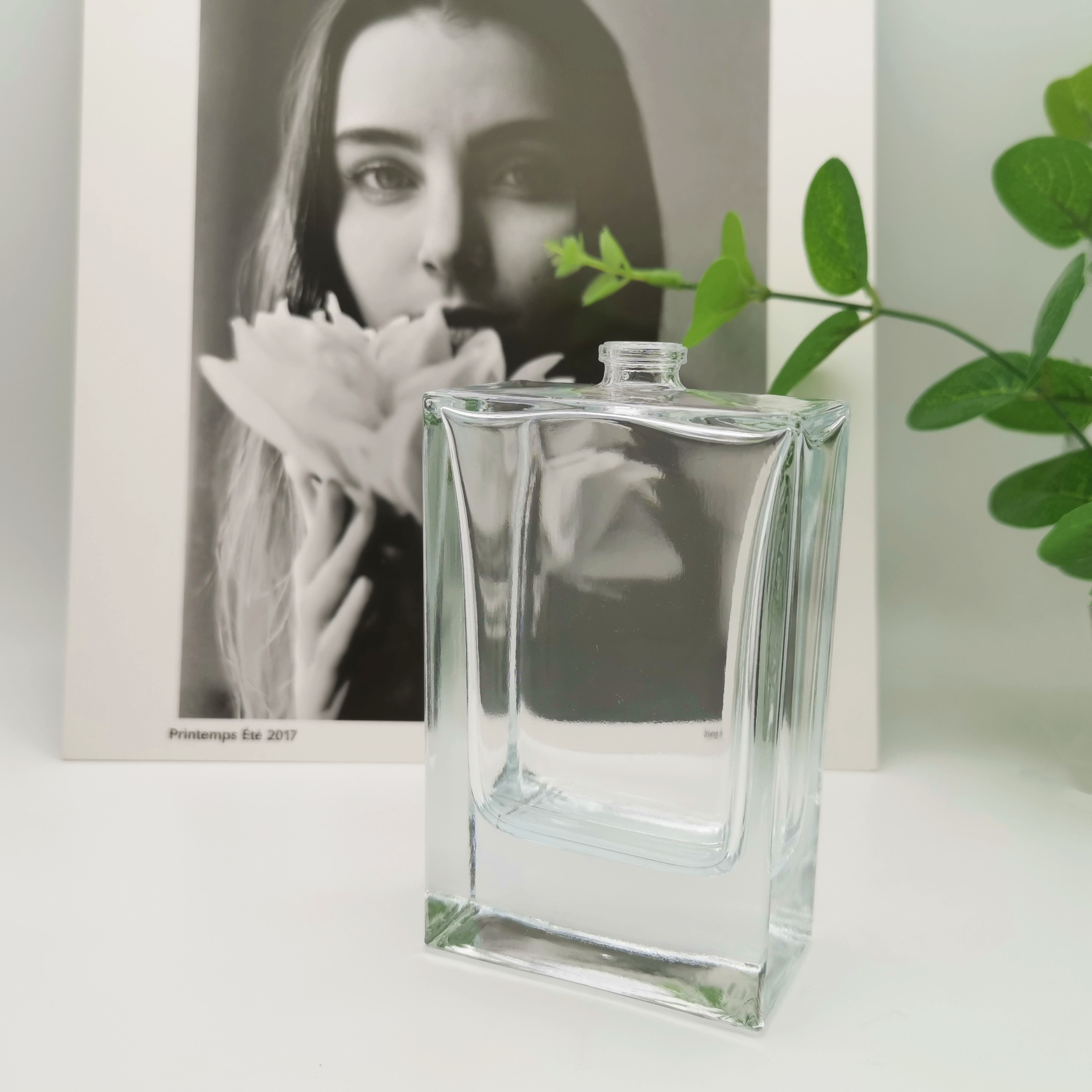 Reusable Square Cologne Perfume Spray Bottles 100ml Leak Proof