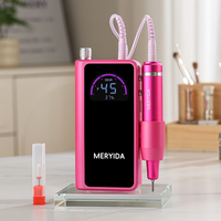 Perceuse à ongles portable rechargeable par USB |   Moteur à balais 45 000 tr/min |   Machine à manucure professionnelle |   Certifié CE RoHS FCC |   États-Unis/Royaume-Uni