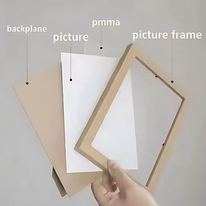 Modern Metallic <strong>Photo</strong> <strong>Frames</strong> 8x10 <strong>10x8</strong> 12x12 MDF Gold Silver Rose Gold Finish Shatterproof Acrylic Film Wooden <strong>Photo</strong> <strong>Frame</strong> - Product Image 6
