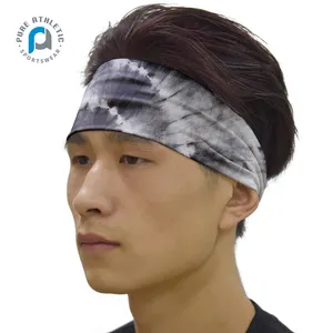 Pure Custom Free Logo Design Unisex Sublimation Haarband benutzer definierte Polyester Spandex Junk Style Kompression Stirnbänder
