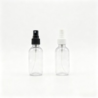 Flacon pulvérisateur en plastique PET de 60 ml et 100 ml pour cosmétiques, parfums, soins de la peau et médicaments, avec pulvérisateur