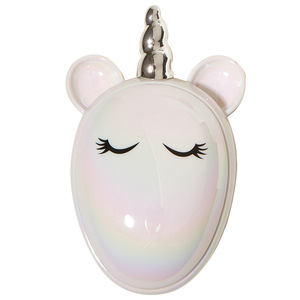 Peine de Masaje Unicornio Iridiscente Blanco y Rosa Grande, Herramienta de Peinado para Viaje - Product Image 2