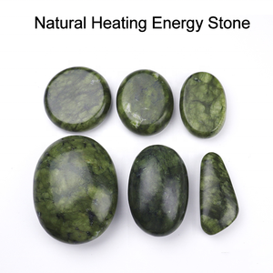 Hot Natural Green <strong>Jade</strong> Heated White <strong>Jade</strong> Topaz Massage Stones Lushan Spa Warmer for Body Volcanic <strong>Stone</strong> Lovers' Choice - Product Image 2