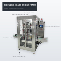 Machine de remplissage automatique de liquides visqueux de qualité industrielle, remplisseuse à piston à 6 têtes, pour boissons, eau, bouteilles en plastique