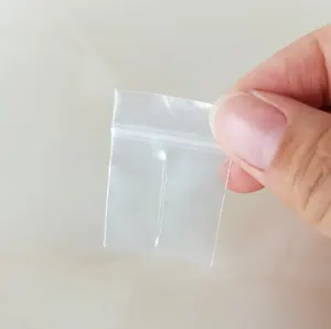 transparent Zip Lock Bags Clear 2MIL Poly Bag Reclosable Plastic Small Bags with press line in the middle