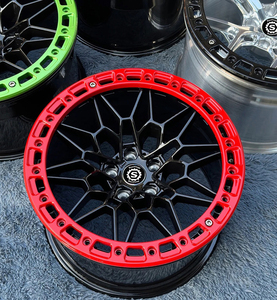 Rines Forjados Monoblock Beadlock Cóncavos Profundos en Verde, Rojo y Negro de 17X10, 18X9 y 19X9.5/10 para BMW 5X112 5X120 - Product Image 4