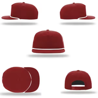 Casquette de course en nylon imperméable à cinq panneaux personnalisée à bas prix, chapeau de papa souple non structuré à 5 panneaux avec écusson en cuir