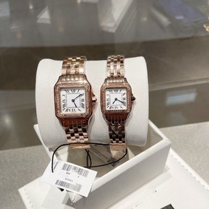 Reloj clásico de la serie Cheetah, retro, cuadrado, mecánico, de acero inoxidable para mujer, con diamantes incrustados, esfera romana, cristal de zafiro, 100 bar. - Product Image 4