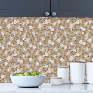 Mise à niveau de l'épaisseur des nouveaux materiauxGlod 4mm auto-adhésif dosseret peler et coller carreaux en aluminium - Product Image 5