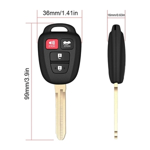 Chipless từ xa chìa khóa xe 4 nút từ xa chìa khóa xe chipless chìa khóa thông minh từ xa chìa khóa xe cho Honda - Product Image 3