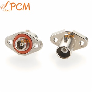 SMB để fakra Z mã nam RF kết nối đồng trục SMB để fakra Bộ chuyển đổi tương thích TE 1-2390730-4, bảng điều khiển mặt bích 2 lỗ gắn kết SMB nữ - Product Image 1