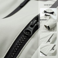 Veste coupe-vent pour hommes avec broderie de logo Veste pour hommes personnalisée Vêtements de travail Pilote de randonnée Alpinisme Veste d'hiver pour femmes