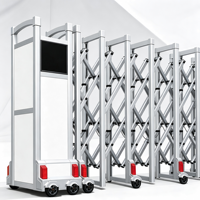 CE RoHS Certified Heavy Duty Retractable Gate Automatic Motorized Telescopic Security Gate for Government School Project