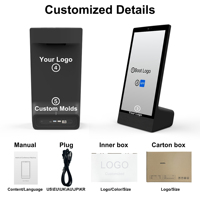Tablette en forme de L 10000 mAh IP65 RK3576S 4+64G POE Écran tactile NFC Android 15 pour la commande commerciale dans les restaurants et centres commerciaux