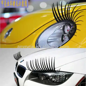 Venta caliente coche faro cejas pestañas decorativas pegatinas venta al por mayor fasation bonitas pestañas de coche para faros - Product Image 3