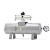 Pompe de surpression d'air VBAT10A, ensemble complet avec réservoir de 10 L et régulateur, faible bruit, qualité industrielle, conception durable
