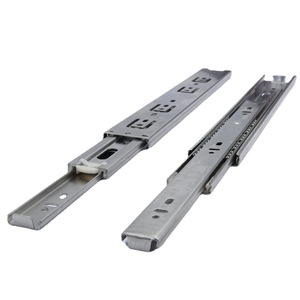 Correderas de cajón de extensión total de 3 pliegues con cierre suave y montaje inferior de 45 mm, correderas de cajón con apertura por presión - Product Image 5