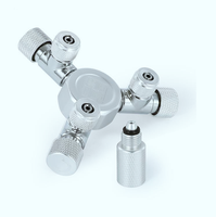 Distributeur de CO2 métallique multi-sorties pour aquarium, 6 prises, avec vannes de réglage fin, écologique, 4L, pour plusieurs poissons