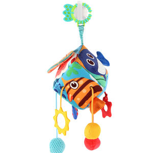 HY Toys bebé cabecera colgante agarrar bola cognitiva océano bosque dibujos animados geometría juguete - Product Image 1