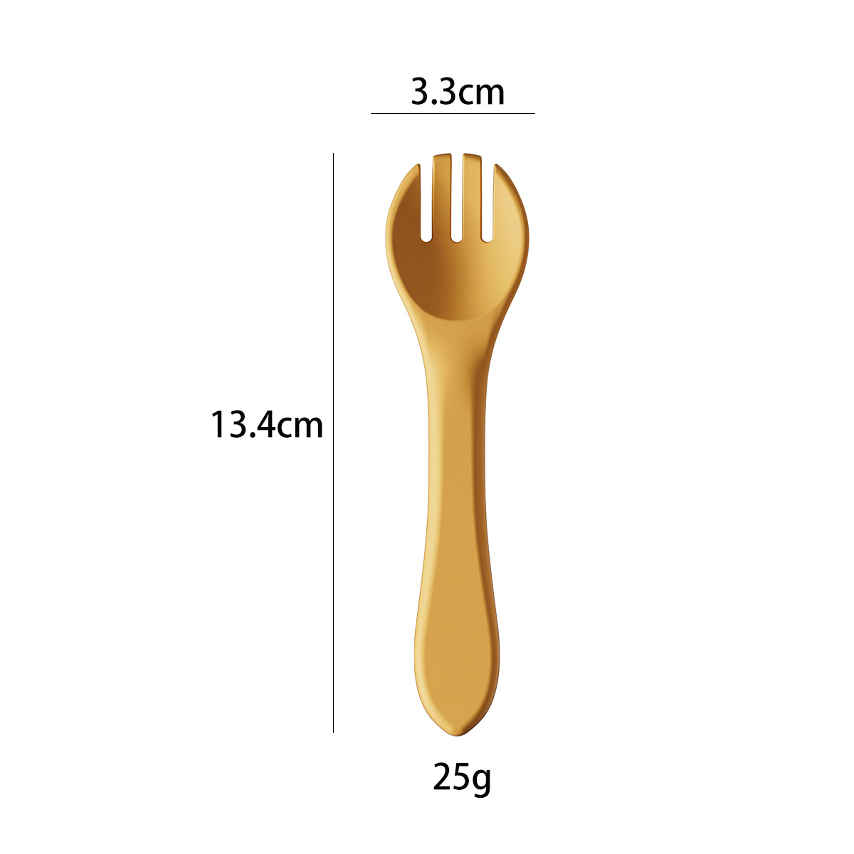 tenedor amarillo