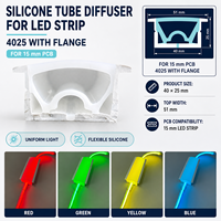 Cache-luminaire linéaire encastré flexible sans points pour bande LED COB RGB, éclairage architectural en rainure