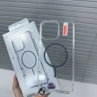 Funda Transparente Magnética de TPU y PC para Teléfono Móvil, Compatible con Carga Inalámbrica, para iPhone 18 17 16 15 14 13 Pro Max