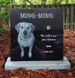 Monument commémoratif personnalisé moderne en granit naturel noir <span class=keywords><strong>pour</strong></span> chat et chien, sculpture en pierre polie sculptée à la main <span class=keywords><strong>pour</strong></span> <span class=keywords><strong>cimetière</strong></span>, style européen du XXe siècle - Product Image 4