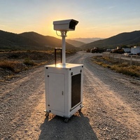 Tours de surveillance CCTV solaires portables avec mât en aluminium de 2 mètres pour la surveillance des zones éloignées