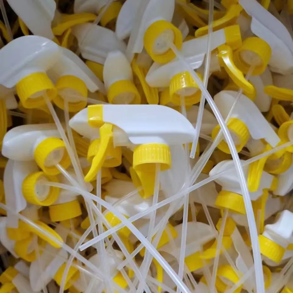 Sarı/beyaz 28/410 tam plastik tetikli püskürtücü temizlik için