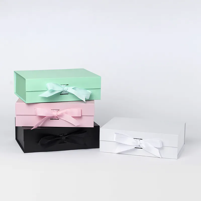 Commercio all'ingrosso 1200g rosa bianco nero cartone carta bomboniera invito scatole di lusso semplici scatole per abiti da sposa con logo personalizzato