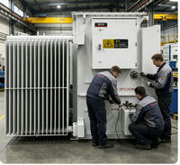 Transformador de Distribución Trifásico S13-M-1250 de 10kV a 0.4kV de Alta Eficiencia, Herméticamente Sellado, Sumergido en Aceite, Refrigeración ONAN