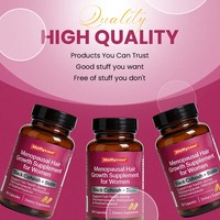 OEM ODM Personnalisé – Capsules de suppléments capillaires à base de plantes avec Biotine et Cohosh noir pour la croissance des cheveux chez les femmes adultes post-ménopause