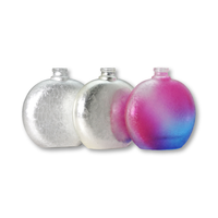 Bouteille de parfum en verre vide de 60 ml personnalisée de luxe de haute qualité cosmétique de rêve étoilé rose bleu motif galaxie