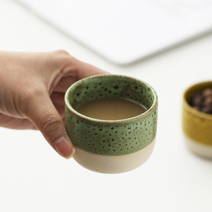 Tasse à <span class=keywords><strong>café</strong></span> et à thé en porcelaine transfrontalière 120 ml, petite tasse vintage personnalisée, cadeau, tasse maîtresse, <span class=keywords><strong>poterie</strong></span> artisanale semi-émaillée de style arabe - Product Image 5