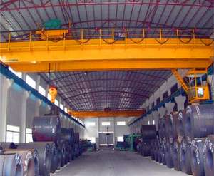 Pont roulant à double poutre personnalisable pour atelier, avec fonctionnalités de sécurité avancées, grande portée, grande hauteur de levage, moteur central - Product Image 2