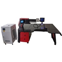 Machine de soudage laser à lettres de canal pour acier 300W/500W avec table de haute précision et pistolet de soudage