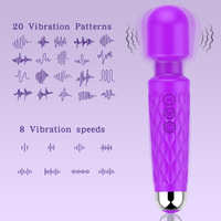 Fabrik-Großhandel AV Wand Vibrator 20 Frequenzen USB Aufladbar 100% Wasserdicht Klitoris-Stimulator G-Punkt-Massagegerät für Frauen