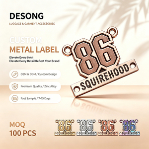 stainless steel metal logo for handbags custom metal labels and tags for bag and cloth logo <b>name</b> <b>plate</b> design - Product Image 1