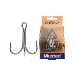Mustad Jawlok <span class=keywords><strong>3x</strong></span> 4x <span class=keywords><strong>5x</strong></span> Crochet Acier à haute teneur en carbone Triple Jl73np Jl74np Jl75np Lure Fishing Treble Hook - Product Image 1