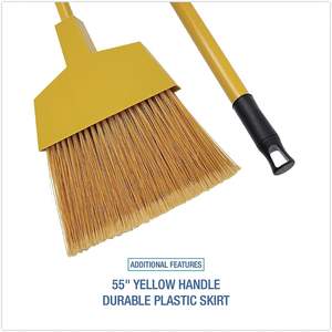Balais de sol Boardwalk BRMAXIL 42 pouces à tête inclinée en fibre de maïs jaune, 12 par carton - Product Image 6