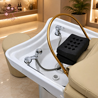 Kursi Cuci Rambut Pijat Elektrik Thai Massage Head Spa Shampoo Bed untuk Salon Kecantikan, Terapi Air