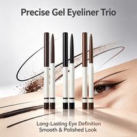 Crayon Eyeliner Gel Professionnel à Texture Crémeuse, Application Lisse, Pigment Intense, Anti-Bavures, Imperméable Toute la Journée