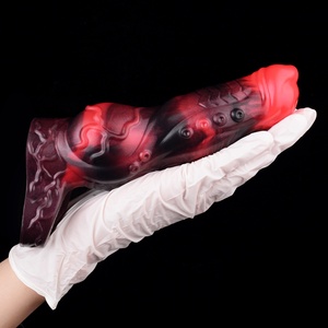 Condón Vibrador con Control Remoto, Fantasía de Monstruo, Pene Enorme, Extensor de Pene Masculino, Alargador, Retrasador de Eyaculación, Juguetes Sexuales de Silicona - Product Image 5