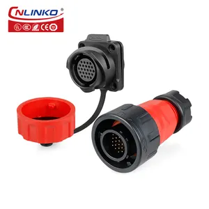 24 Pin conector Circular IP68 impermeable eléctrica automotriz conector de Cable y enchufe socket 24 Pin conector