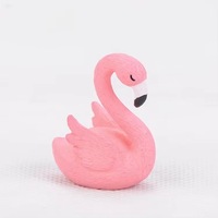 Desktop Tuin Mini Ornamenten Custom Hars Dier Figuren Flamingo Mini Hars Ambachten Cadeau Voor Desktop Tuin Huis Kinderen Cadeau