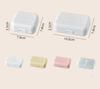 Portable Mini 7 compartiments PP voyage pilulier organisateur moderne carré quotidien médecine mallette de rangement petit carré quotidien médecine